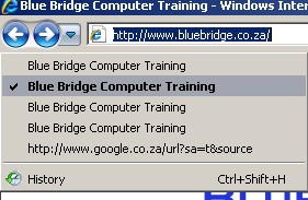 back and forward buttons