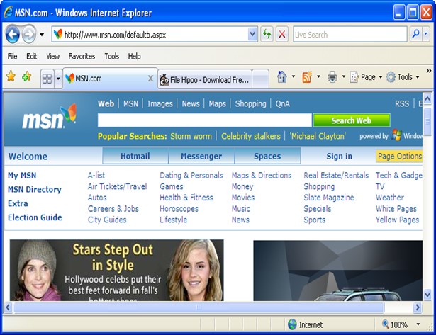 msn search page