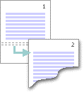 A Next Page section break starts the new section on the next page