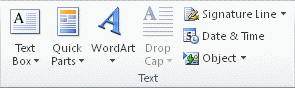 Click where you want to insert a field