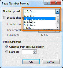 From the dialog box Select the desired Number format