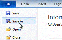 Select Save As 1