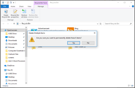 Empty the Recycle Bin