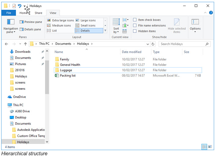 Hierarchical structure
