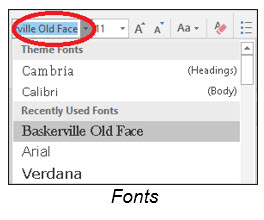 change font types