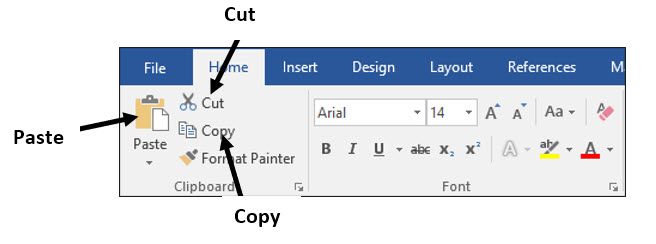 cut copy paste