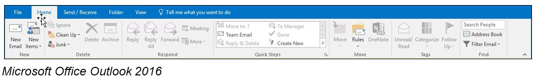 Microsoft Office Outlook 2016